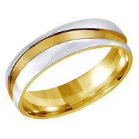 Silvego Snubní ocelový prsten pro muže a ženy MARIAGE RRC2050-M 49 mm