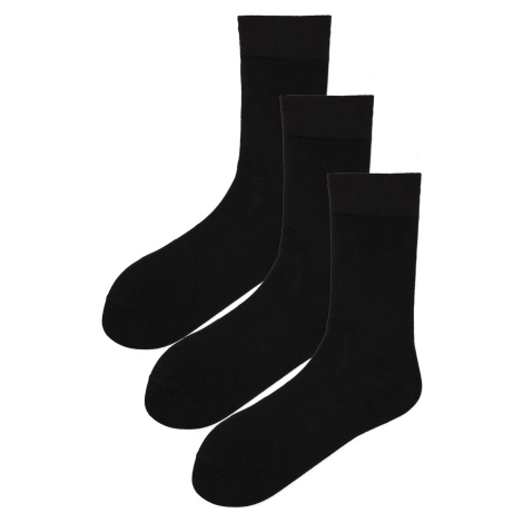 Pánské klasické ponožky bambus S230C - 3 páry černá PESAIL