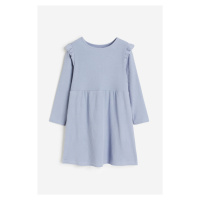 H & M - Šaty z žebrovaného žerzeje - modrá