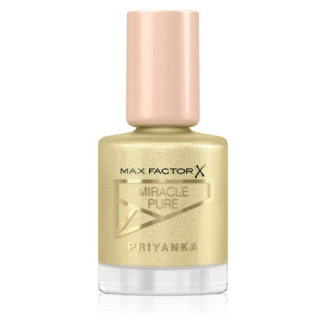 Max Factor x Priyanka Miracle Pure pečující lak na nehty odstín 714 Sunrise Glow 12 ml