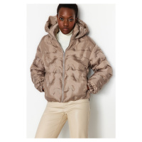 Trendyol Mink Hooded Water Repellent Puffer Jacket