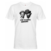 Pánské tričko Bud Spencer a Terence Hill - Old school heroes