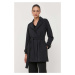 Kabát Marciano Guess dámský, černá barva, přechodný, bez zapínání
