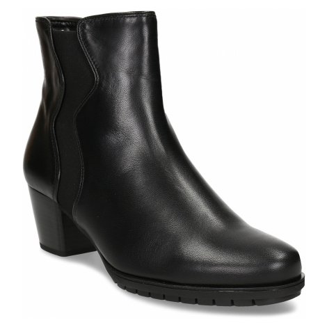 Černá dámská kožená obuv v Chelsea stylu