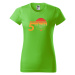 DOBRÝ TRIKO Dámské tričko s potiskem 50 let myslivost Barva: Středně zelená