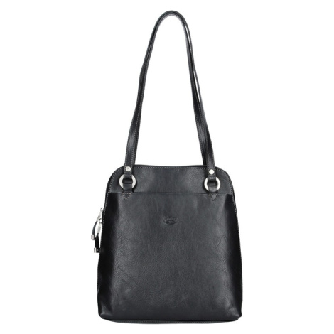 Dámská kožená batůžko kabelka Katana Cindy - černá