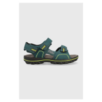 Dětské sandály Primigi zelená barva