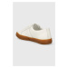 Kožené sneakers boty Lauren Ralph Lauren Janson IV bílá barva, 802916358001