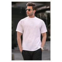 Madmext Ecru Regular Fit Basic Men's T-Shirt 6099