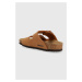 Dětské pantofle Birkenstock Arizona hnědá barva