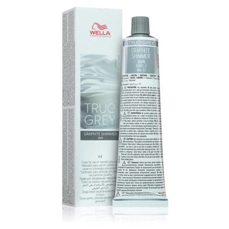 Wella Professionals True Gray tónovací krém pro šedivé vlasy Graphite Shimmer Dark 60 ml