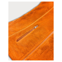 Dámská plyšová vesta v neonově oranžové barvě (HH003-34)