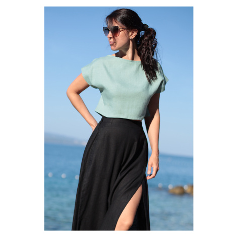 Krátké tričko Lotika ze 100% lnu