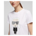 Tričko karl lagerfeld ikonik karl t-shirt bílá