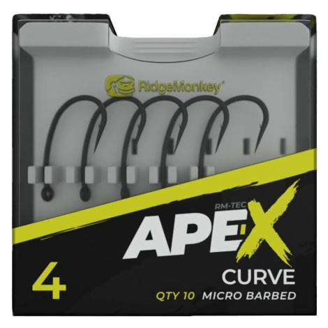 Ridgemonkey háček ape-x curve barbed 10 ks - velikost 8