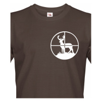 Tričko pro myslivce s jelenem v zaměrovači - ideální dárek pro lovce