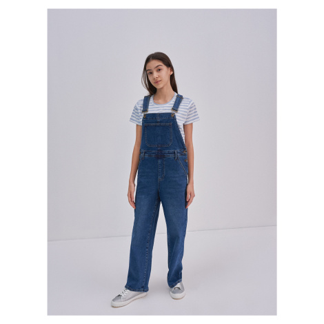 Big Star Woman's Overall Trousers 190031 Denim