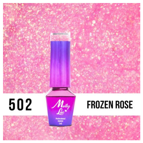 502. MOLLY LAC gel lak Bling it on! Frozen Rose 5ml