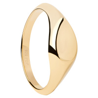 PDPAOLA Nadčasový pozlacený prsten Devi Vanilla AN01-A53 52 mm