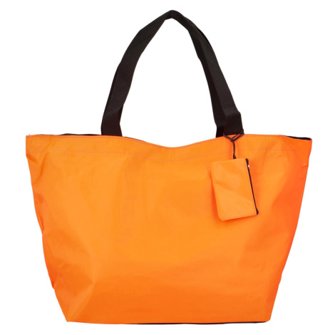 Praktická shopper taška z pevnější textilie Betty, oranžová Delami