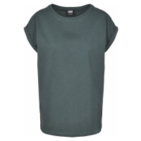 Urban Classics Ladies Extended Shoulder Tee Dámské tričko lahvove zelená