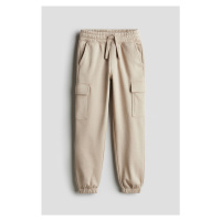 H & M - Kalhoty jogger cargo - hnědá