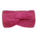 Tmavě růžová pletená čelenka Alaya 604412