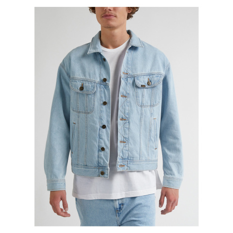 Světle modrá pánská džínová bunda Lee