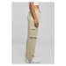 Ladies Vicose Straight Leg Cargo Pants - concrete