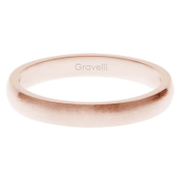 Gravelli Růžově pozlacený prsten z ušlechtilé oceli Precious GJRWRGX106