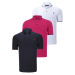 TRIPLE SET T8586 DEWBERRY MEN'S T-SHIRT-NAVY-WHITE-FUCHSIA