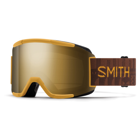 Lyžařské brýle Smith SQUAD AMBER TEXTILE/CHROMAPOP SUN černá GOLD MIRROR