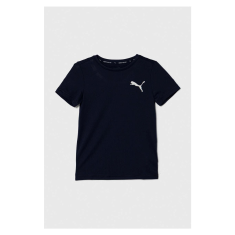 Dětské tričko Puma ACTIVE Small Logo Tee B tmavomodrá barva, s potiskem