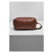 Imitation Leather Cosmetic Pouch - brown
