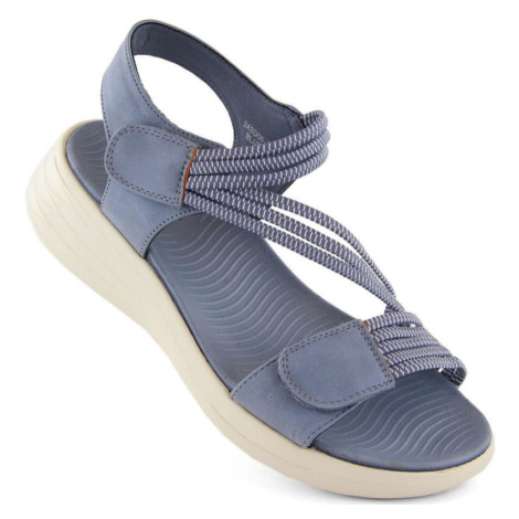 Pohodlné sandály na suchý zip eVento W EVE446B modré