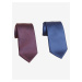 Sada dvou pánských kravat v modré a vínové barvě Marks & Spencer