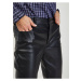 Černé dámské koženkové kalhoty ORSAY