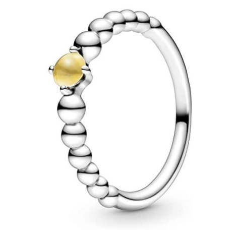 Pandora Stříbrný prsten pro ženy narozené v listopadu 198867C11