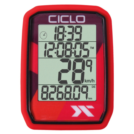 CICLOSPORT tachometr - PROTOS 205 - červená Ciclo Sport