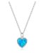 GRACE Silver Jewellery Stříbrný náhrdelník s modrým opálem Benjamina - stříbro 925/1000 NH-SCN41
