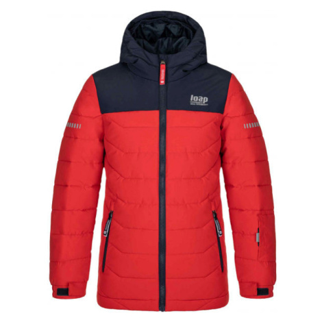 Loap FUZZY Chlapecká lyžařská bunda, červená, velikost