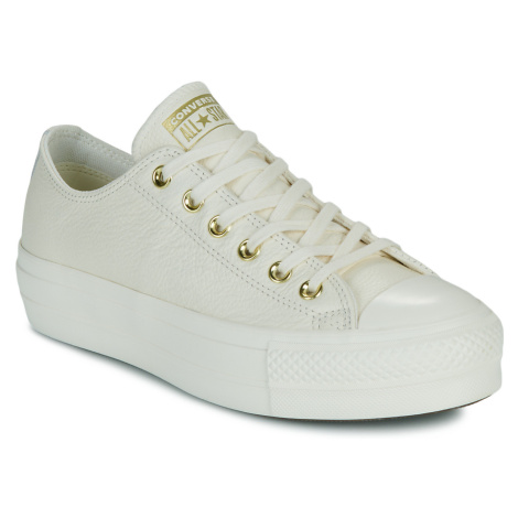 Converse CHUCK TAYLOR ALL STAR LIFT PLATFORM GOLD Bílá