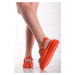 Oranžové nízké sandály Delila