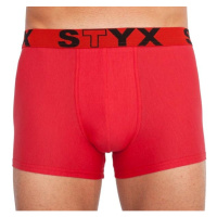 Styx MEN'S BOXERS SPORTS RUBBER Pánské boxerky, červená, velikost