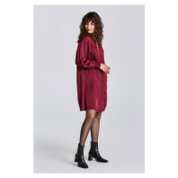 ŠATY GANT D1. STAND COLLAR DRESS ROSEWATER