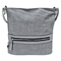 Velká světle šedá kabelka a batoh 2v1 s texturou