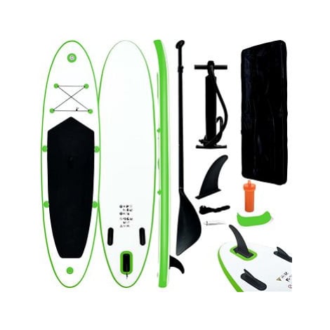 SHUMEE Nafukovací SUP paddleboard zeleno - bílý 330