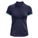 Under Armour ZINGER Dámské golfové polo triko, tmavě modrá, velikost