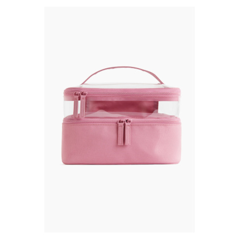 H & M - Velká dvoustupňová toaletní taška - růžová H&M