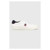 Sneakers boty Tommy Hilfiger Fm0fm04350 Core Vulc Varsity Monogram bílá barva